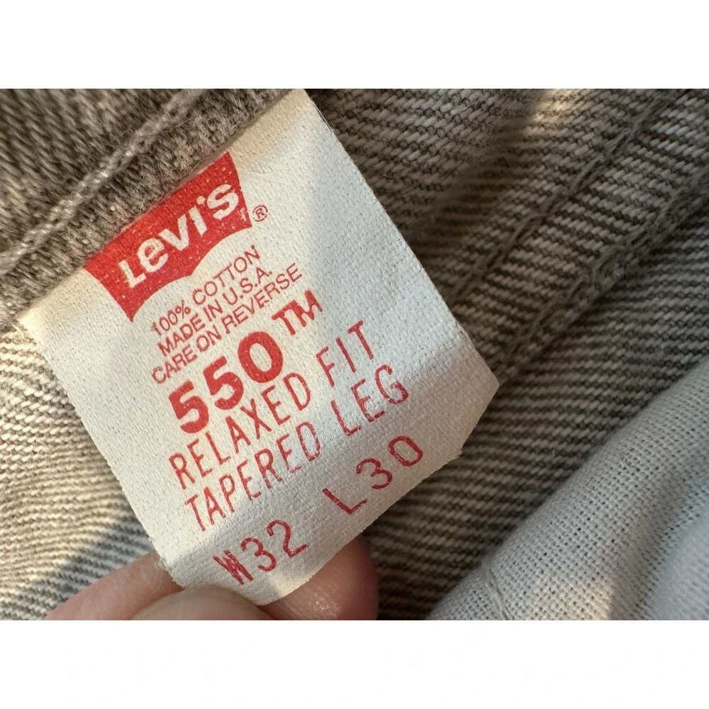 Levi's 550 Relaxed Fit Tapered Leg Jeans Men's Sz 32 Vintage 90s Orange Tab “pic